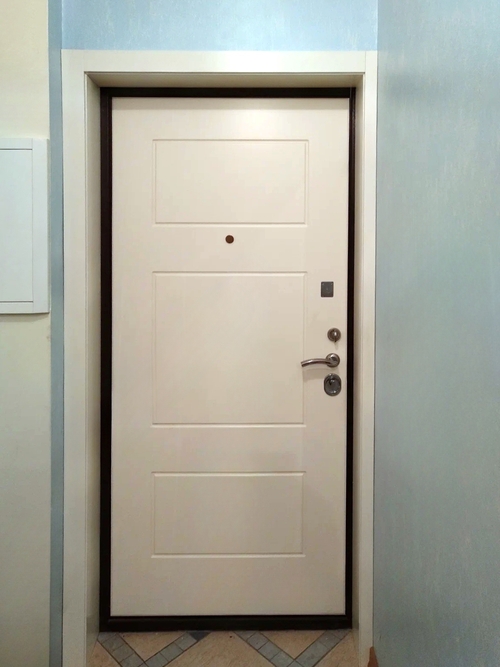 Дверь со светлой панелью МДФ