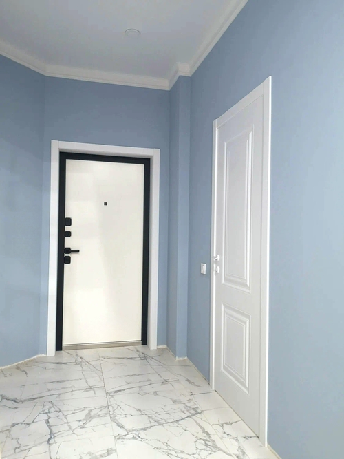 Квартирная дверь белого цвета