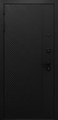 Стальная дверь с панелями МДФ черного и белого цвета