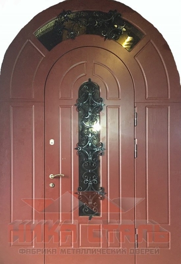 Арочная стальная дверь