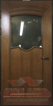 Теплая дверь со стеклом