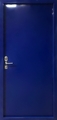 Однопольная техническая дверь с двухцветной покраской и открыванием внутрь