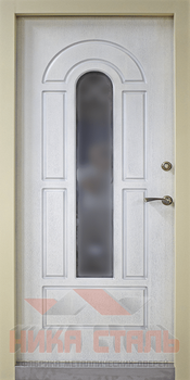 Дверь с терморазрывом с ковкой и стеклом