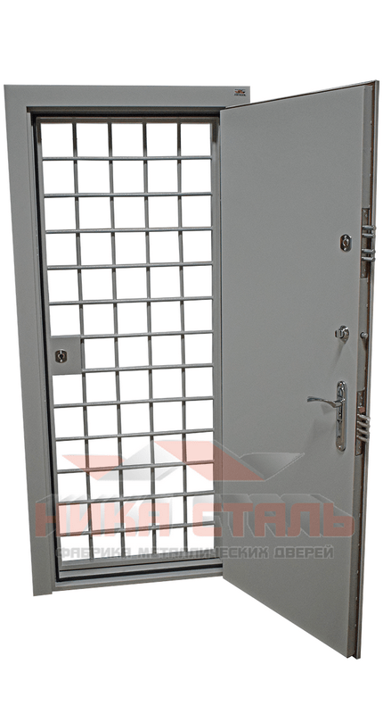 Дверь КХО с решеткой типа Ника ДЗ-3Р